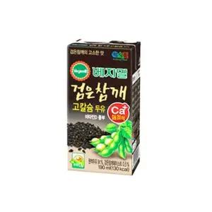 정식품 검은 참깨 고칼슘 베지밀 두유 190ml, 72개