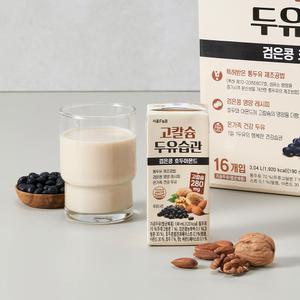 고칼슘 두유습관 검은콩 호두 아몬드 두유 190ml 64팩