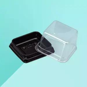 (신)화과자 SH 1구 PET 흑색 용기 + 뚜껑 4800세트