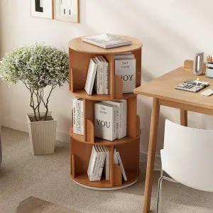 아트박스/가구느낌 샘회전책장 500 4단 책꽂이 원형 수납 360도