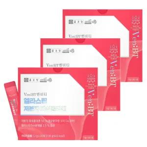 종근당 벤비티 엘라스틴 저분자 피쉬콜라겐 60포 X 3개 먹는 피부 어류 콜라겐 가루 스틱 분말