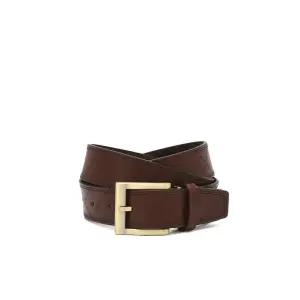 [롯데백화점]헤지스ACC [선물포장] 브라운 단색 소가죽 벨트 HJBE5F013W3