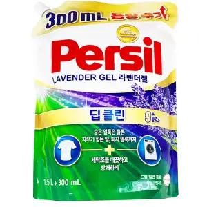 퍼실 딥클린 라벤더젤 액상세제 겸용 리필 1.8L 1개