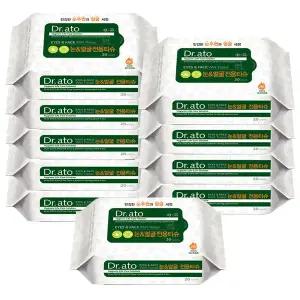 닥터아토 눈얼굴전용티슈 휴대용 20매 x10개 눈가 세정 세안