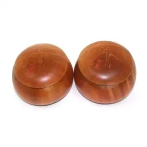 난16호 바둑통 100*150mm HJNT690 육형제바둑 (나무 원목 바둑통)