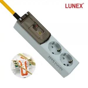 루넥스 자동소화 멀티탭 고용량 4000W 화재예방 누전차단 2구 5m
