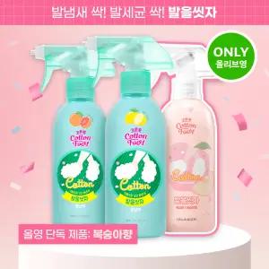 [] 온더바디 발을씻자 코튼 풋샴푸 385ml 레몬/자몽/복숭아/쿨링/비누향 5종 택1