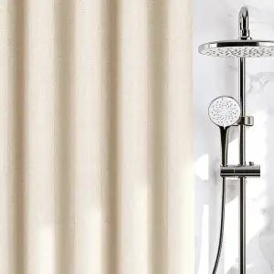 샤워커튼 패브릭 방수커튼 욕실 화장실 가림막 욕조칸막이 호텔용 커튼봉 포함