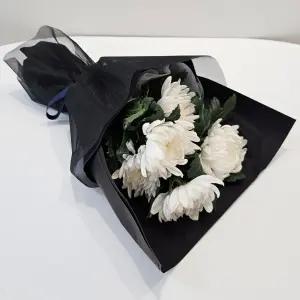 [꽃같은하루] 대국 국화 꽃다발 생화 흰국화 성묘 납골당 꽃