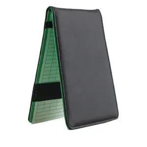 골프수첩 기록지 스코어 골프플래너 루틴챗 스코어카드 골프점수기록 PU가죽 블랙 점수기록 내