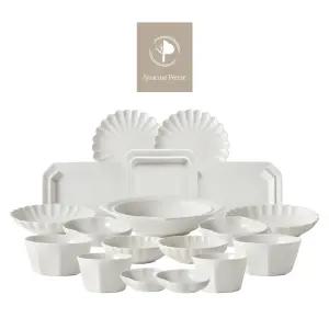 시라쿠스 네이처 프리즈 식기세트 신혼 2인 홈세트18p