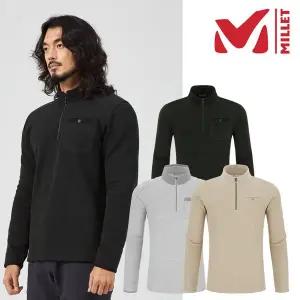 [밀레](대구신세계)MVRWT433[남성] 포켓 포인트 집업 긴팔티셔츠 그랜즈S 집업 티셔츠(출시가 119000원)