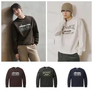 [폴햄][POLHAM]남성 기모 그래픽 맨투맨 티셔츠 5컬러 PHF4TR1020