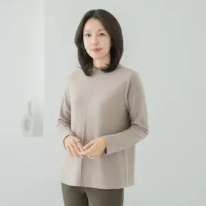 엄마옷 마담4060 빗살겉기모프릴티셔츠 데일리 중년여성 -ZTE2511009-