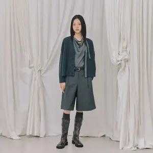 [LAP](광주신세계)브이넥 루즈핏 세미크롭 가디건 AR4KGB60