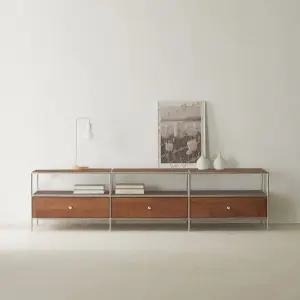 제연 원목 선반 수납 낮은 거실장 2000