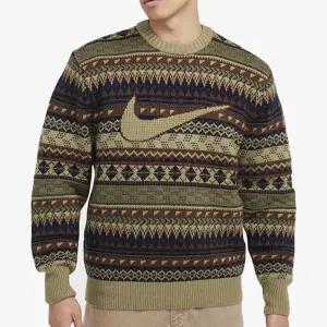 나이키 라이프 페어 아일 스우시 스웨터 뉴트럴 올리브 - 아시아 FZ0126-276