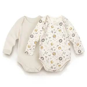 오가닉 신생아 사계절 바디수트2종세트 호랑이친구