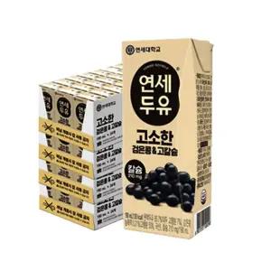 연세 고소한 검은콩고칼슘 두유 190ml 24팩 4박스(총96팩)