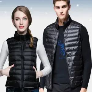 남성 여성 오리털 패딩 핫팩 조끼 베스트 초경량 핫팩주머니 6개포켓 특수설계 겨울