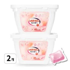 MRSC 울트라클린 초고농축 올인원 캡슐세제 체리블라썸 퍼퓸,45개입,2개