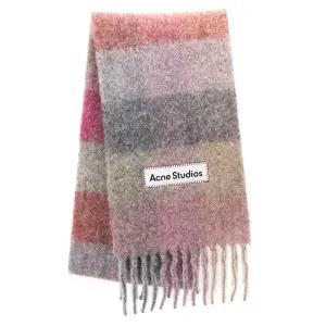 아크네스튜디오 체크머플러 모헤어 CA0084 BOB 푸시아 라일락핑크