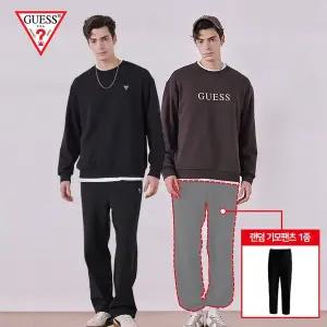 [하프클럽/게스언더웨어]게스(GUESS) 블랙에디션 기모 셋업 4종(남성)