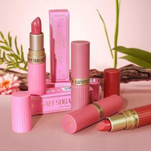 6가지 색상 다이아몬드 펄 립스틱  핑크 고급스러운 글리터 오래 지속되는 방수 비 페이딩 쉬머리