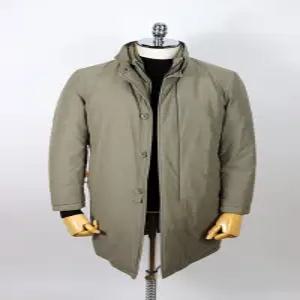 [캠브리지멤버스]클럽캠브리지 구스다운 하이넥 패딩 코트 다크베이지