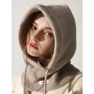 루앤래 울 바라클라바 100% 울 양모 넥워머 후드목도리 여성겨울모자 니트워머 등산모자 골프방한 러닝마스크 후드머플러 방한마스크 목도리 귀도리 겨울장갑 따뜻 포근