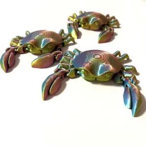 움직이는 꽃게 피규어 3D 프린트 모형 장난감 장식