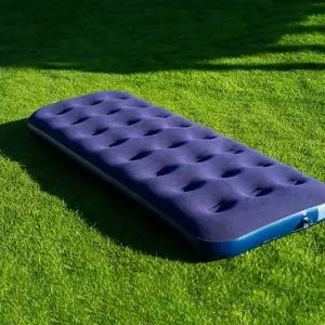 휴대용 에어매트 푹신한 1인용 차박 캠핑 에어매트 야외 방지 누비 고급