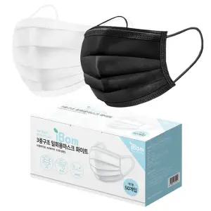 덴탈마스크 일회용 마스크 200매 비말 여름용 귀편한 화이트 대형