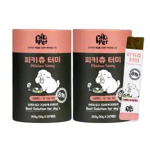 피키펫 강아지 장 영양제 유산균 변비 영양제 위장 공복토 식욕개선 20포 2박스