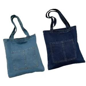 남녀공용 데님 숄더백 데일리 청에코백 가방 에코백 데님에코백 학생가방