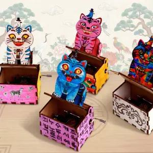 민화 호랑이 오르골 만들기 키트 전통문화 체험 diy 수동 오르골 설날만들기 명절활동