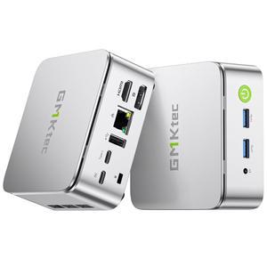 GMKtec 미니 PC Ryzen 5 3500U Beats N150 16GB 1TB SSD 2.5GbE NIC LAN 오피스 홈 데스크톱 컴퓨터 HTPC Proxmox 트리플 4K 디스플레이 USB-C DP 타입-C PD HDMI 2.1 Nucbox G10