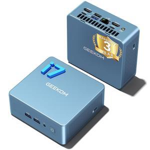 GEEKOM 미니 PC IT12 [최고의 인텔 NUC12 대안] 3년 품질 지원 12세대 인텔 i7-1280P 미니 컴퓨터 32GB RAM/1TB NVMe SSD Windows 11 Pro 데스크톱 PC USB 4.0/2.5G LAN/8K/SD Solt