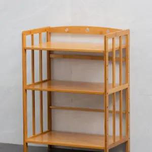 원목 전자렌지거치대 우드 다이 밥솥 렌지대 선반