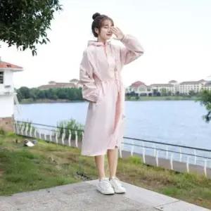 방수 여성우비 집업 우비 캐주얼 여성우의 트렌치코트