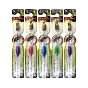 숯 슬림모 딥클린 칫솔 5개 세트 색상랜덤 강력 세정 구강관리 칫솔