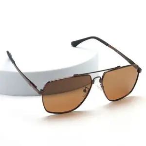 남성 빅사이즈 편광 스퀘어 보잉 선글라스 브라운