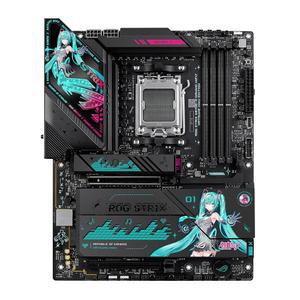 ASUS ROG Strix X870E-H 게이밍 WIFI7 하츠네 미쿠 에디션 AMD X870E ATX 마더보드, 16+2+1 전원 스테이지, 다이내믹 OC 스위처, 코어 플렉스, DDR5, 4X M.2, PCIe 5.0, 듀얼 USB4 포트, USB 10Gbps 타입-C