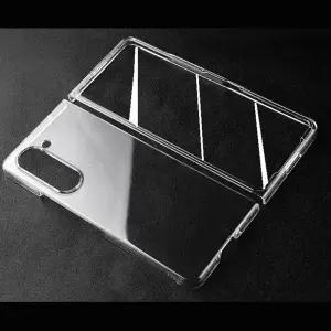 갤럭시Z폴드5 강화유리 클리어 케이스 실리콘하드 파손방지커버 충격보호커버 심플한