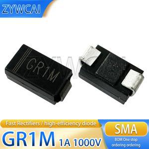 DO-214AC 고속 회복 정류기 다이오드 GR1M SMA 1A 1000V 50PCs