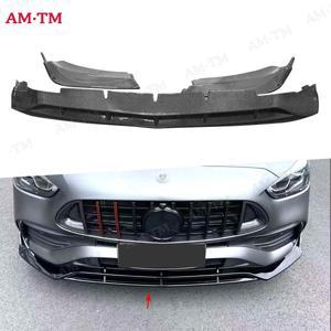 메르세데스 호환 벤츠 호환 C 클래스 W206 C200L  브라부스  카본 파이버 프론트 립 자동차 범퍼 디버터 스