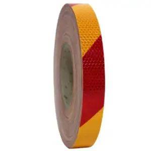 반사형 안전 테이프 25mmx50M 벌집형 고반사 작업 사선 형태 (WFJ4IO0)