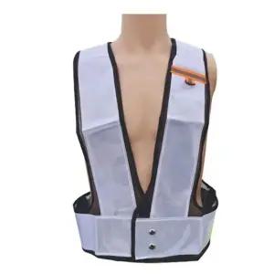 안전 야광 반사조끼 신호수 작업용 조끼 고휘도 안전복 형광 (WFJ4XY5)