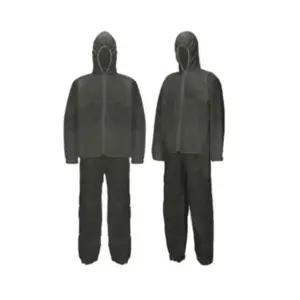 분진 보호복 일회용 투피스 작업복 안전 방제복 산업용 (WFJ4XYJ)