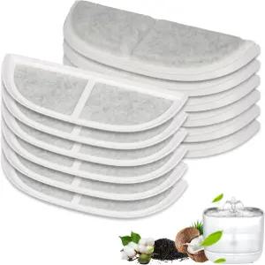 유피 스테인리스 정수기용 고양이 분수 필터 12팩 3L/105온스 고양이나 개를 위한 트리플 필터링 시스템